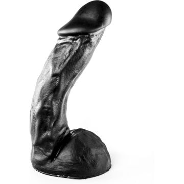 All Black Jeffrey Dildo Zwart - 27.5 cm