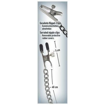 Borstenketting met klemmen 30cm