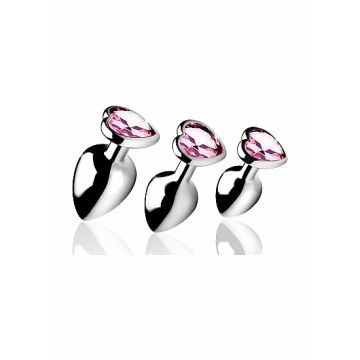 Anaal Plug Set Pink Heart*