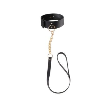 MAZE Kunstleren Halsband Met Riem*