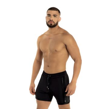 ROK Kinky Skin Bike Zipper Short - Zwart