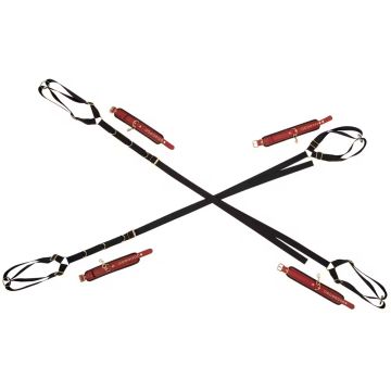 Bad Kitty Bed of Deur Restraint Set - Zwart
