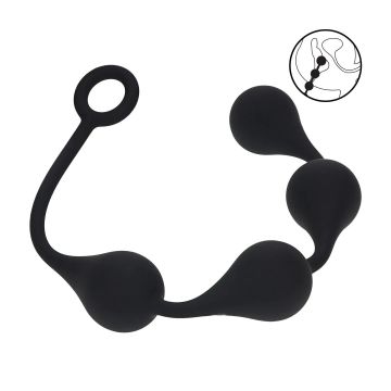Anaal Ballen Waterdrop L 4 cm - Zwart