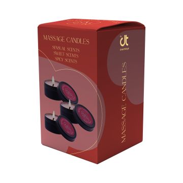 Massagekaarsen set van 3 geuren - Dreamtoys