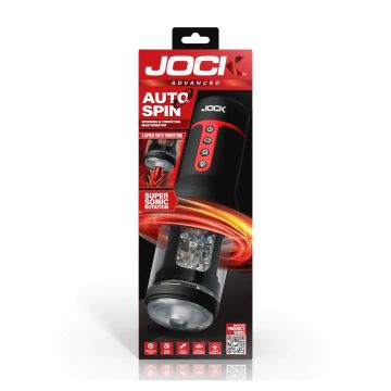 Roterende en Stotende Masturbator Auto Spin - Zwart
