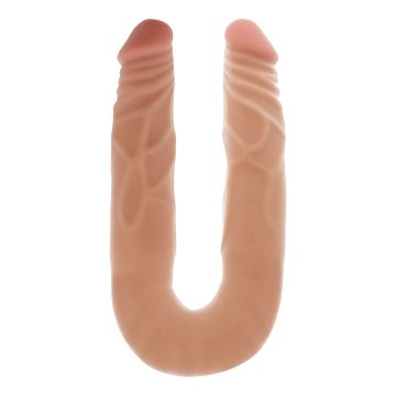 Dubbele Dildo met Realistische Look - Huidskleur*