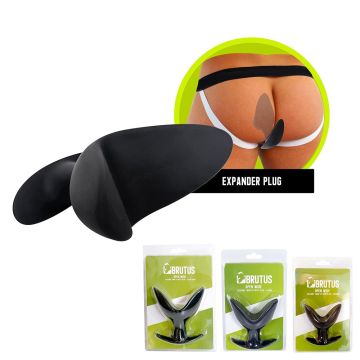 Brutus Siliconen Open Wide Buttplug Twin Tip - M