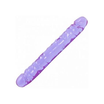 Dubbele Dildo Paars - Crystal Jellies
