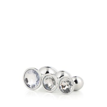 Buttplug Set Gleaming - Zilver*