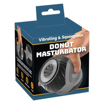 Knijpbare Donut Masturbator met 10 Standen