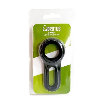 Brutus Siliconen Cockring Spannen - Zwart