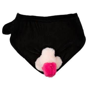 Slip met beweegbare pluche penis