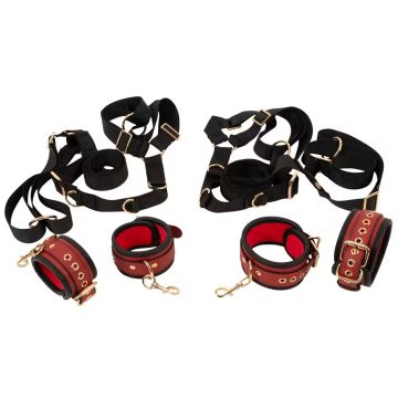 Bad Kitty Bed of Deur Restraint Set - Zwart