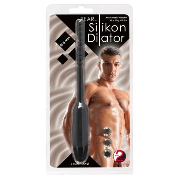 Vibrerende Siliconen XL Dilator met Beads