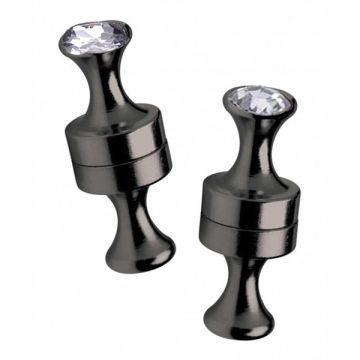 Tepel Klemmen Black Line Magnetische Power Pins *