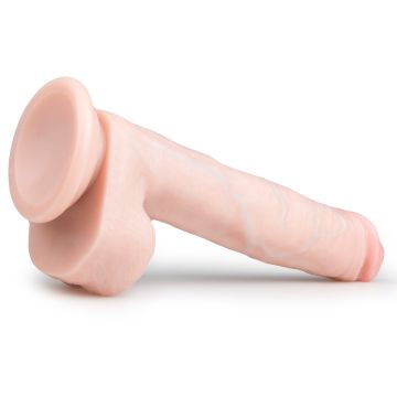 Realistische Dildo Met Balzak- 26,5 cm - Beige