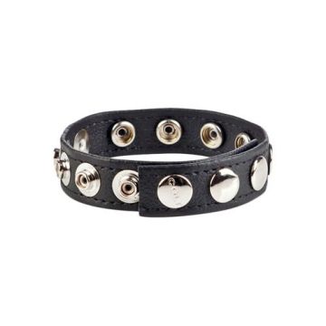 Colt Lederen Cock Strap met 8 drukknopen