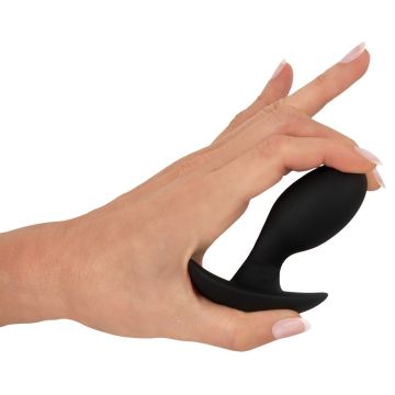 Anos Vibrerende Buttplug - Zwart