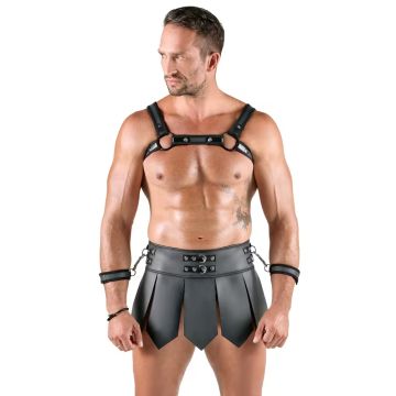 Svenjoyment Gladiatorrok en Borsttuig Set - Zwart