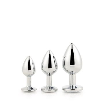 Buttplug Set Gleaming - Zilver*