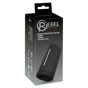 Rebel Blow Job Masturbator 3 Functies - Zwart