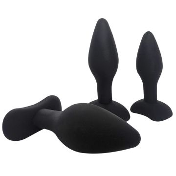 Brutus Siliconen 3 Plug Ass Training Kit 