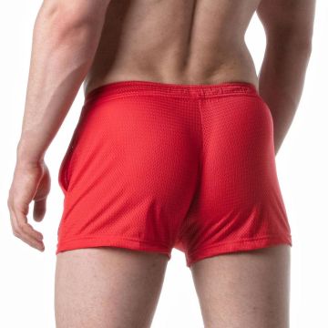 Leader Menswear G.I. Booty Mesh Shorts - Rood
