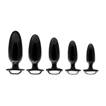 Buttplug set met vingergreep - 3 stuks