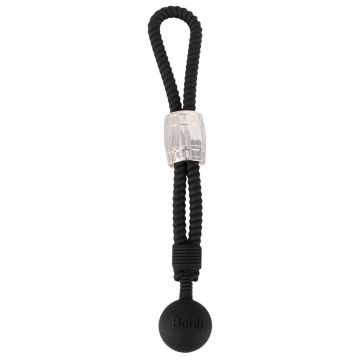 Cockstrap Met Bal Heavy Rope - Zwart