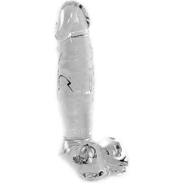 Glazen Dildo Clear Penis Thin - Transparant