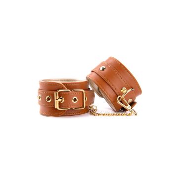 Handboeien Blaze Elite Cognac Veganistisch Leer - Bruin