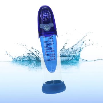 Onderdompelbare Automatische Penispomp met AI - Blauw