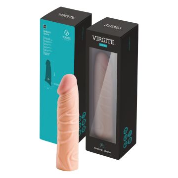 Realistische Penissleeve S1 16.5 cm - Huidskleur