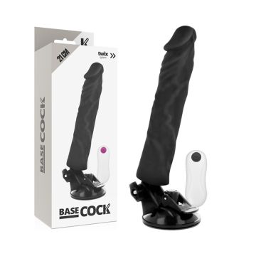 Realistische Vibrator BASECOCK met afstandsbediening
