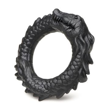 Siliconen Cockring Caiman - Zwart