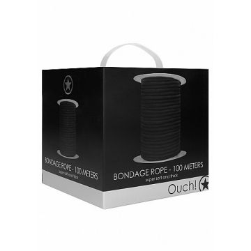 Bondage Touw 100 Meter - Zwart*