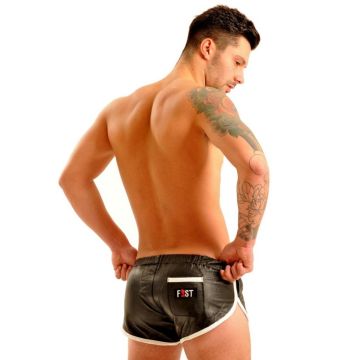 Fist Leren Short - Zwart - Wit