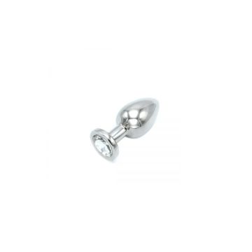 Kiotos Holle Buttplug met Juweel S - Zilver