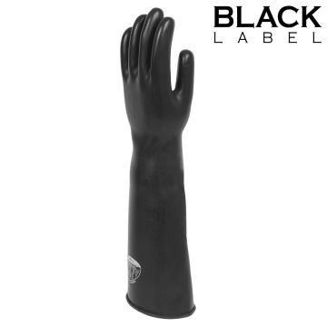 Black Label Dikke Industriële Rubberen Handschoenen Maat 9
