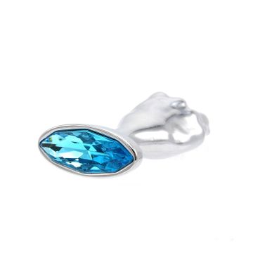 Kiotos Fist Buttplug met Blauwe Steen - L