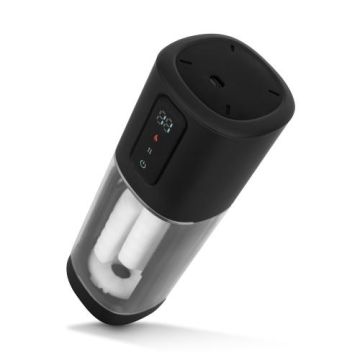 CRUIZR Verwarmende, Strelende en Vibrerende Masturbator CX11 - Zwart