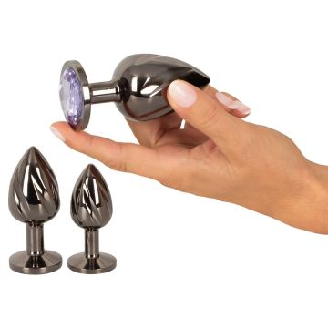 Anos Metalen Buttplug Set - Diverse Kleuren