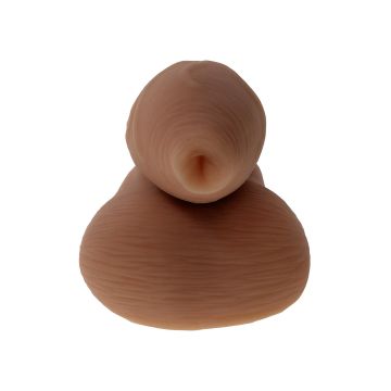 Realistische Dildo Onbesneden Packer - Donkere Huidskleur