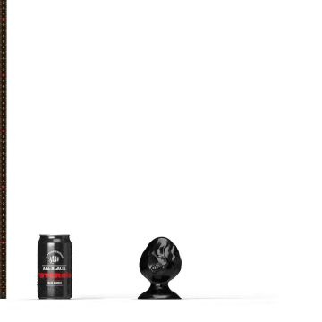All Black Steroid Dumbbell Dildo - Zwart