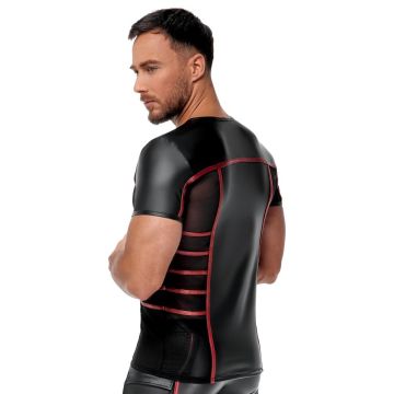 NEK Nauwsluitend T-Shirt - Zwart/Rood