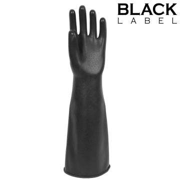 Black Label Dikke Industriële Rubberen Handschoenen Maat 9
