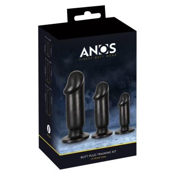 Anos Butt Plug Trainingsset - Zwart