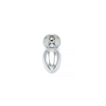 Kiotos Holle Buttplug met Juweel S - Zilver
