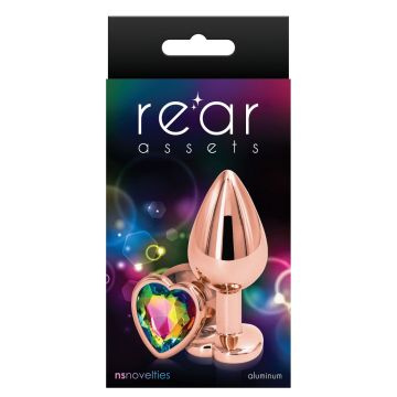 Buttplug met Fonkelende Steen M - Rose*
