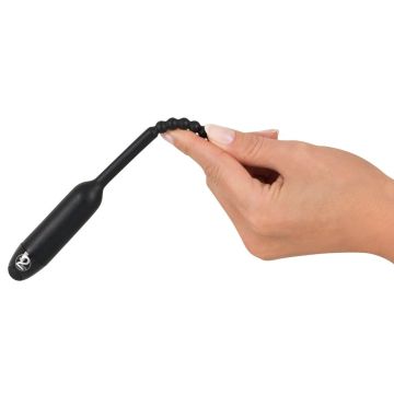 Vibrerende Siliconen XL Dilator met Beads
